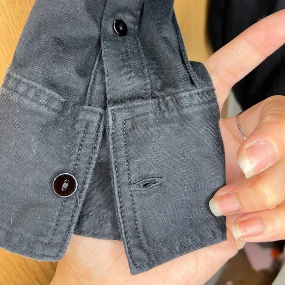 Banana republic 100% cotton SILKY COTTON LONG-SLEEVE BUTTON-DOWN SHIRT - Picture 2 of 5